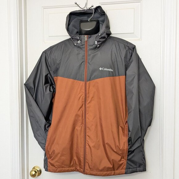 Columbia Sportswear Men's Sz XL Insulated Winter Coat Jacket Gray Orange  . - Picture 1 of 9